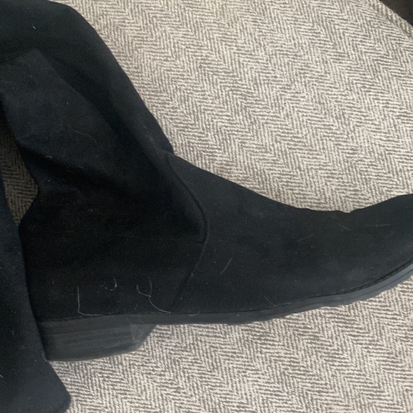 Knee high pull up suede style boots - Picture 3 of 4